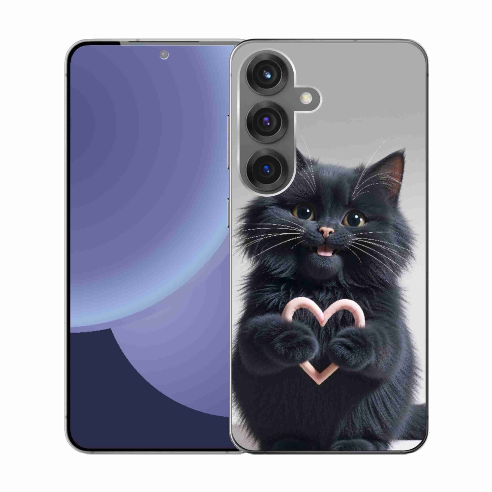 Gélový kryt mmCase na Samsung Galaxy S25 - mačacia láska 3