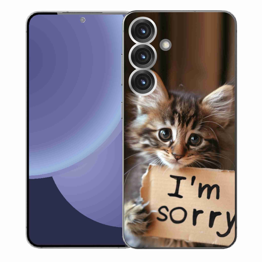Gélový kryt mmCase na Samsung Galaxy S25+ - mačacie ospravedlnenie