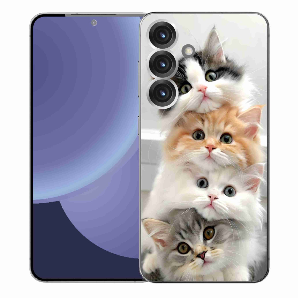 Gélový kryt mmCase na Samsung Galaxy S25+ - mačacia partia