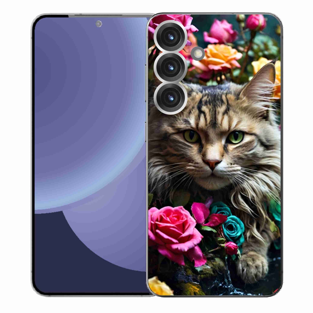 Gélový kryt mmCase na Samsung Galaxy S25+ - mačacie pohľad 2