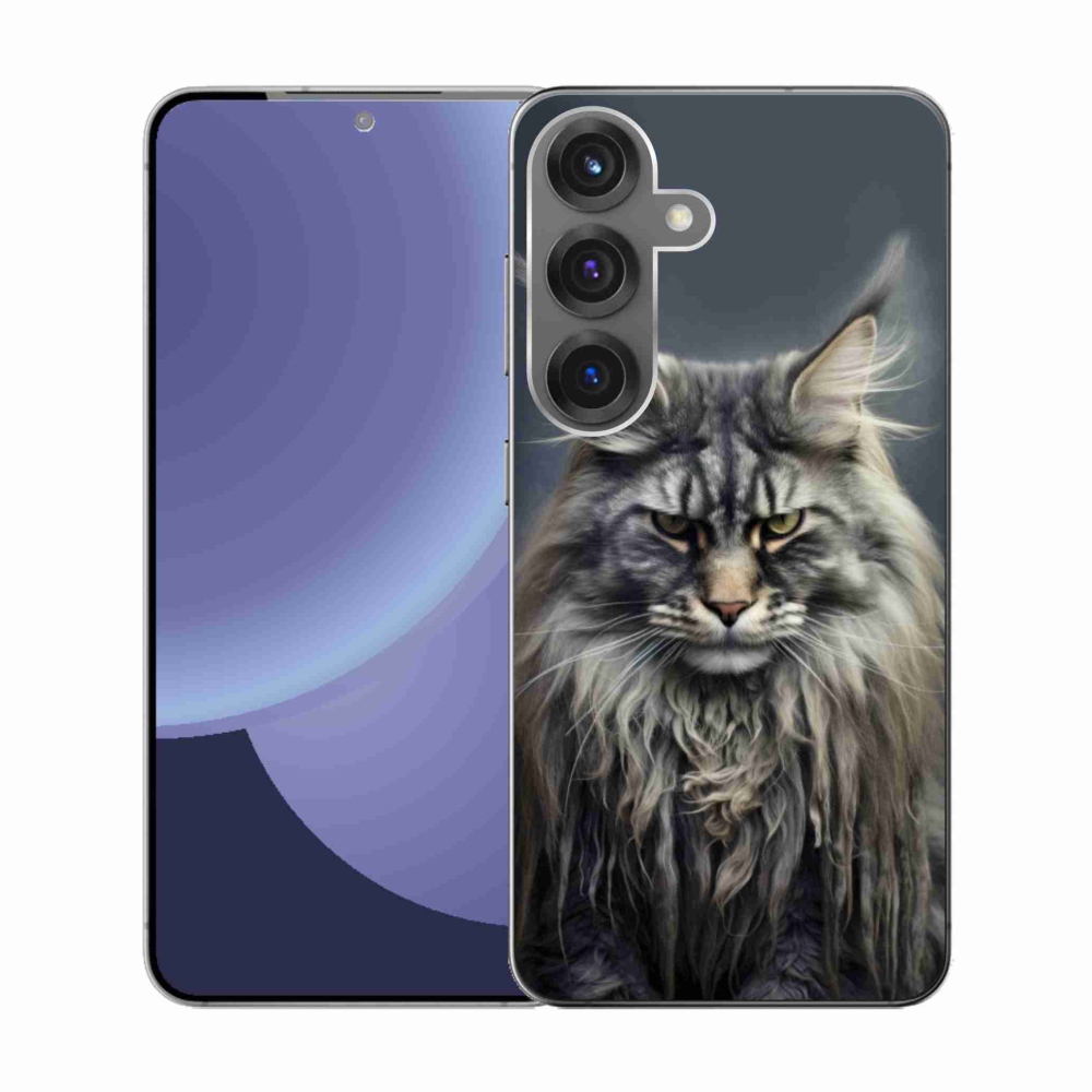 Gélový kryt mmCase na Samsung Galaxy S25 - mačacie pohľad 4