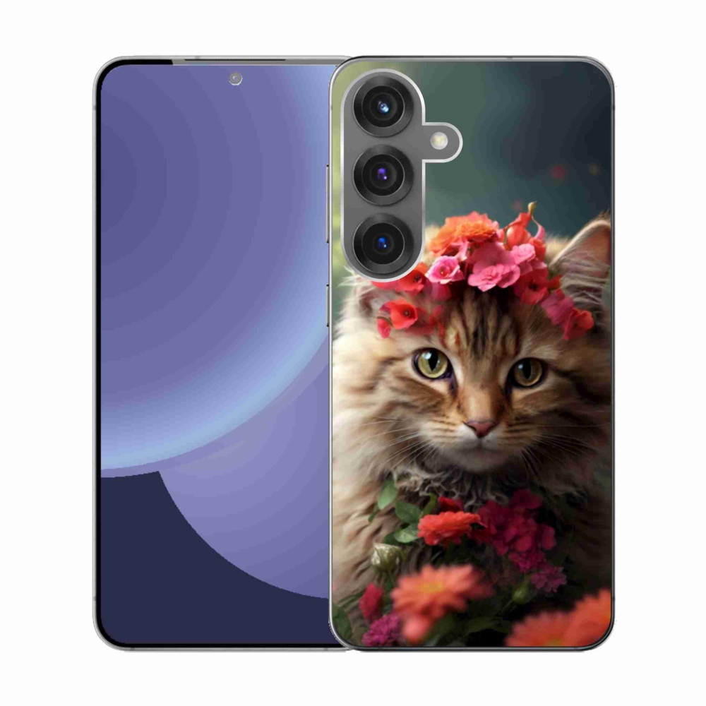 Gélový kryt mmCase na Samsung Galaxy S25 - mačacia princezná