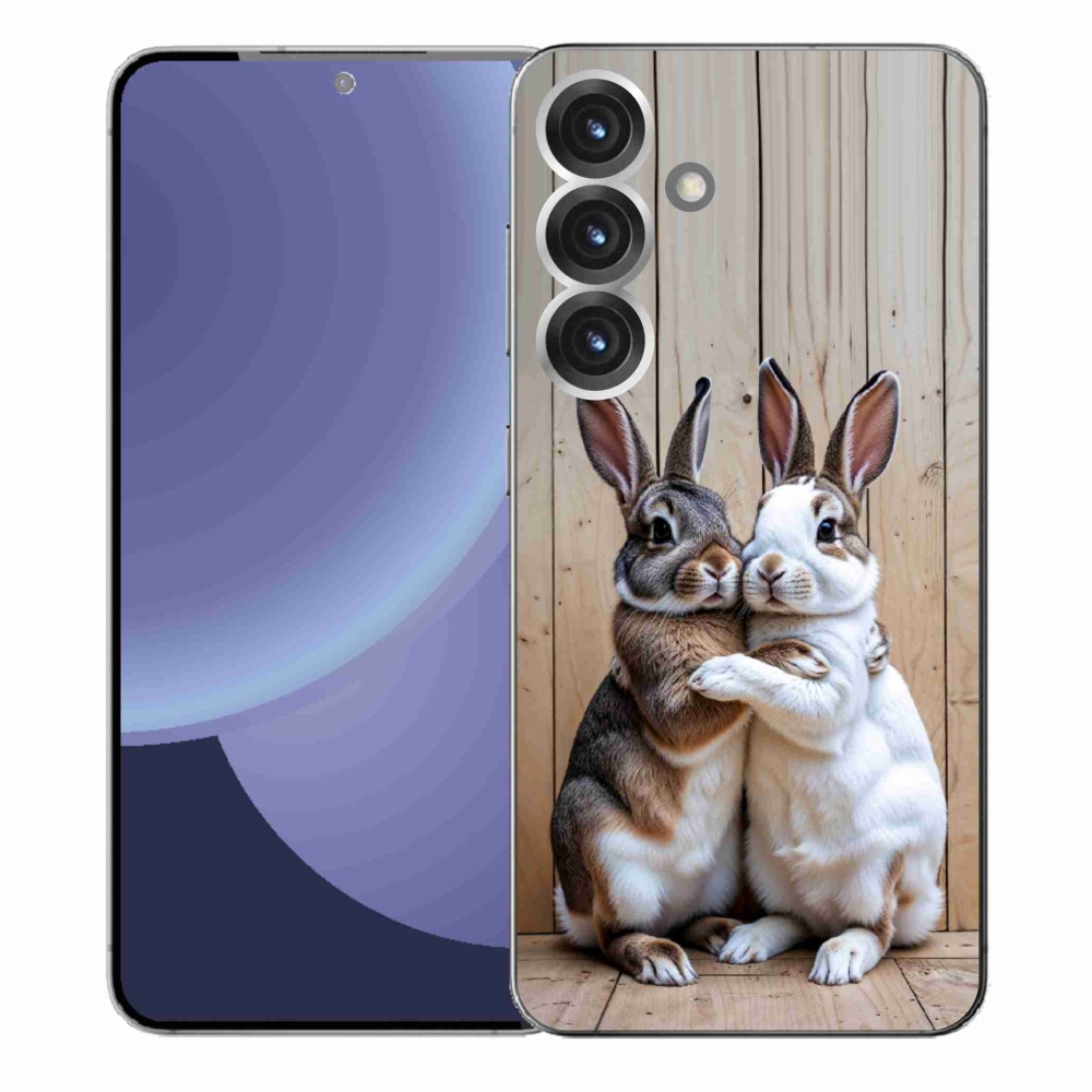 Gélový kryt mmCase na Samsung Galaxy S25+ - králičie pár