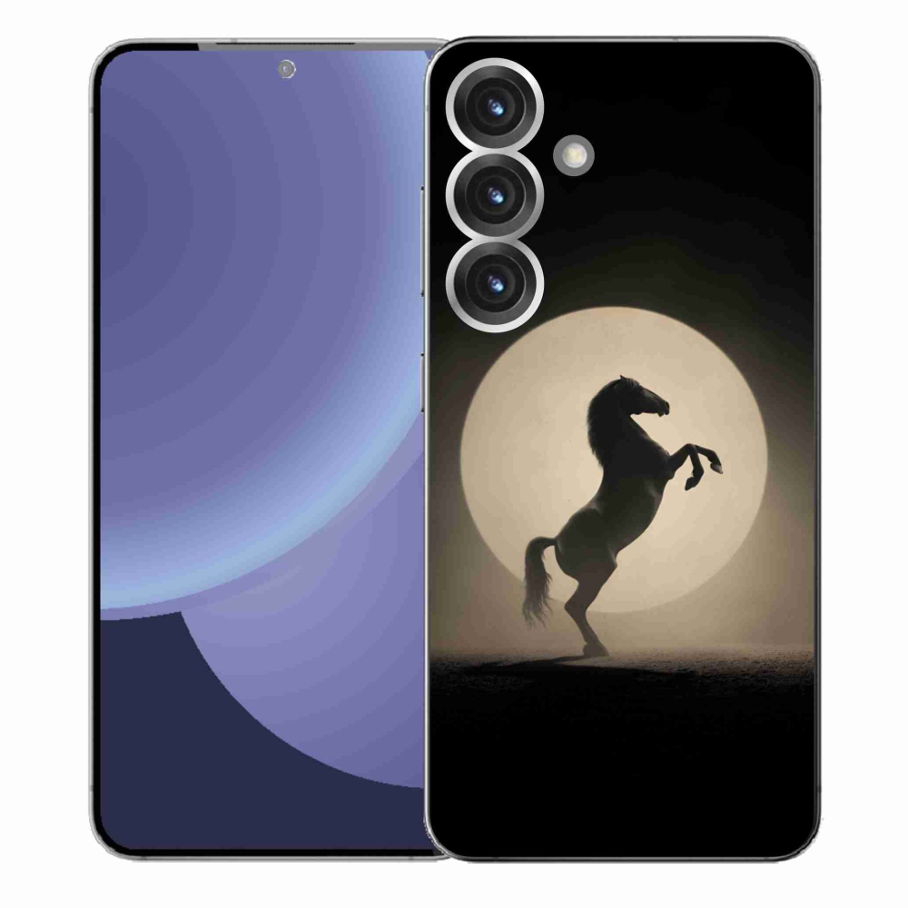 Gélový kryt mmCase na Samsung Galaxy S25+ - kôň v siluete