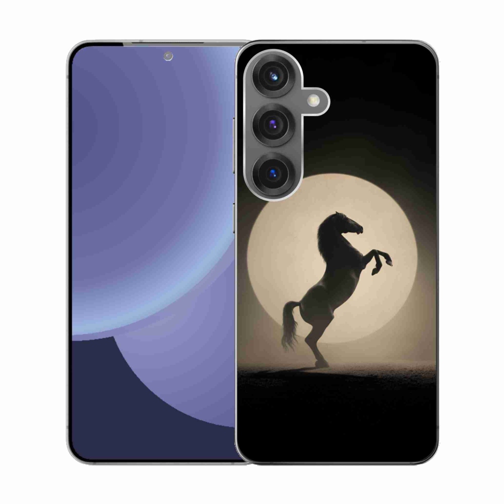 Gélový kryt mmCase na Samsung Galaxy S25 - kôň v siluete