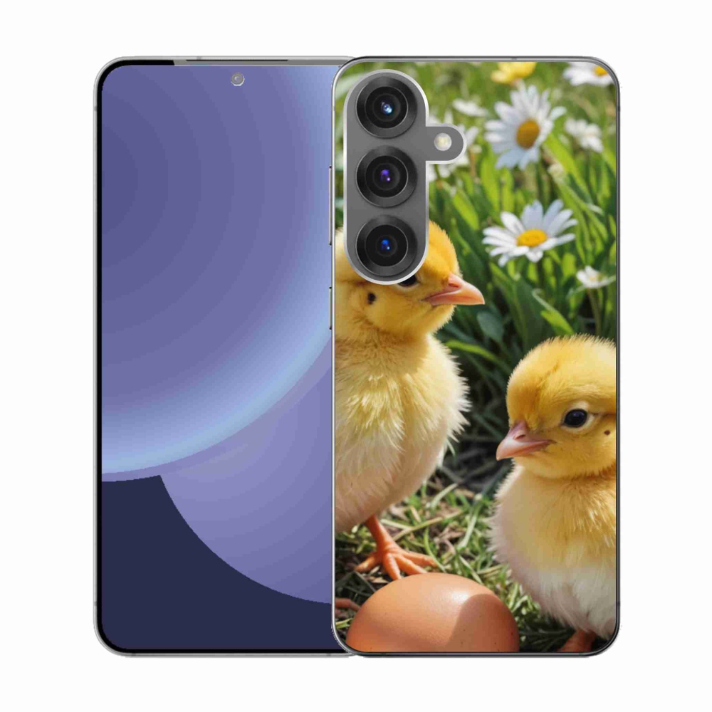 Gélový kryt mmCase na Samsung Galaxy S25 - kuriatka