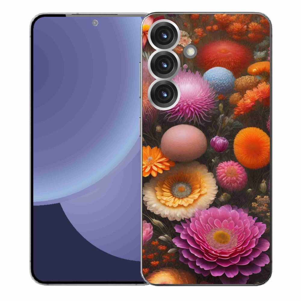 Gélový kryt mmCase na Samsung Galaxy S25+ - kvetinová kompozícia