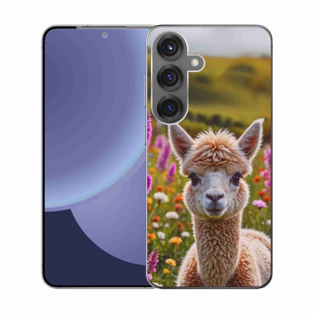 Gélový kryt mmCase na Samsung Galaxy S25 - lama na lúke