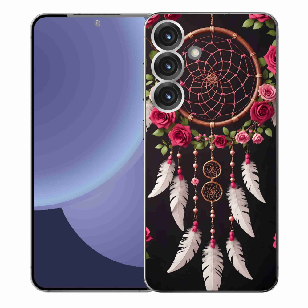 Gélový kryt mmCase na Samsung Galaxy S25+ - lapač snov s ružami