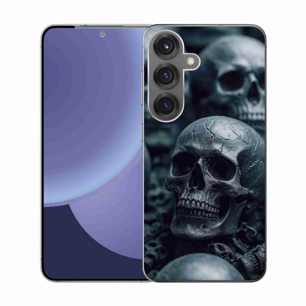 Gélový kryt mmCase na Samsung Galaxy S25 - lebka 2