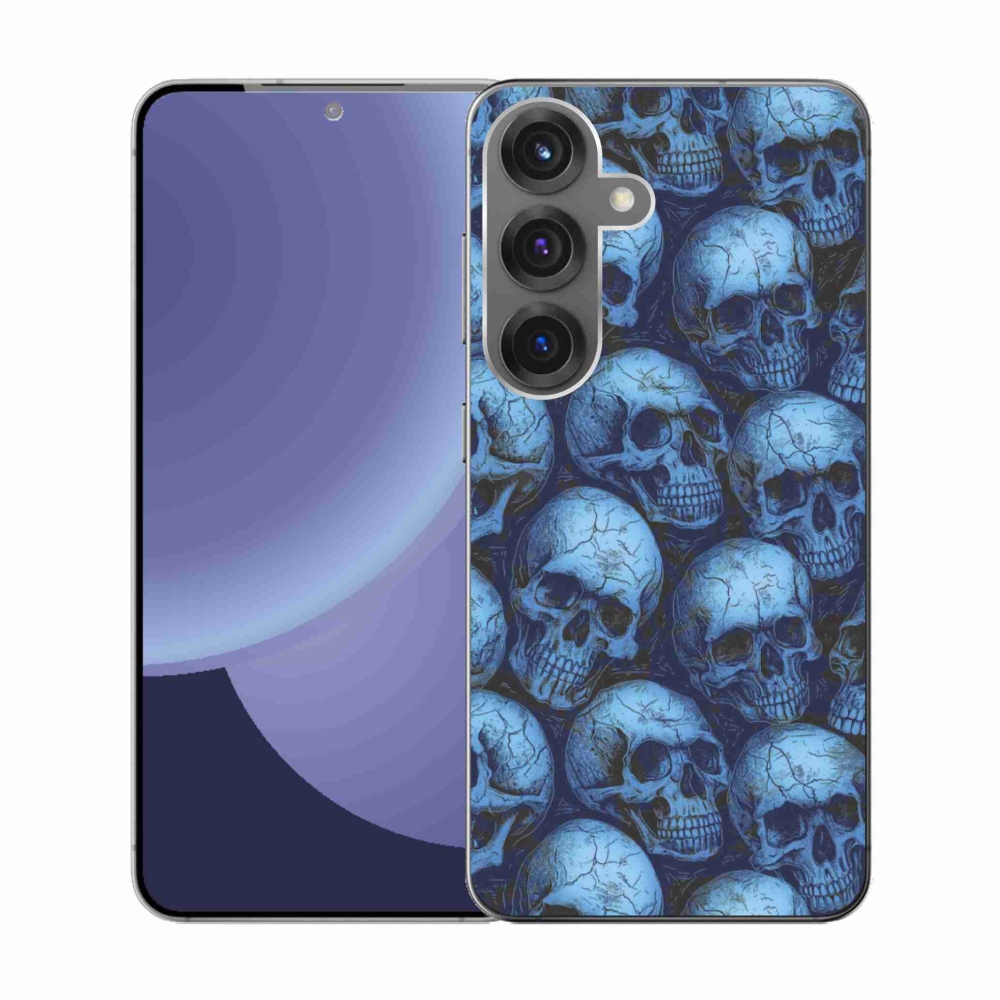 Gélový kryt mmCase na Samsung Galaxy S25 - lebky
