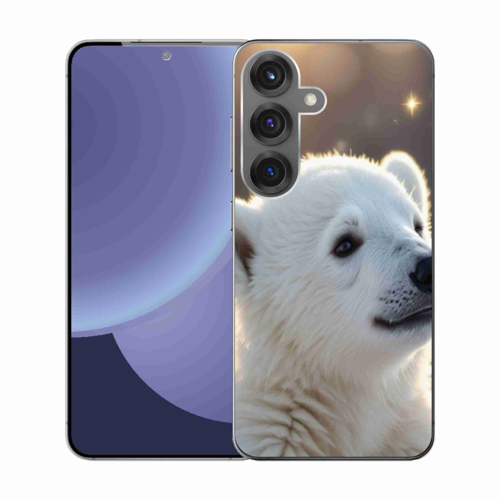 Gélový kryt mmCase na Samsung Galaxy S25 - ľadový medveď
