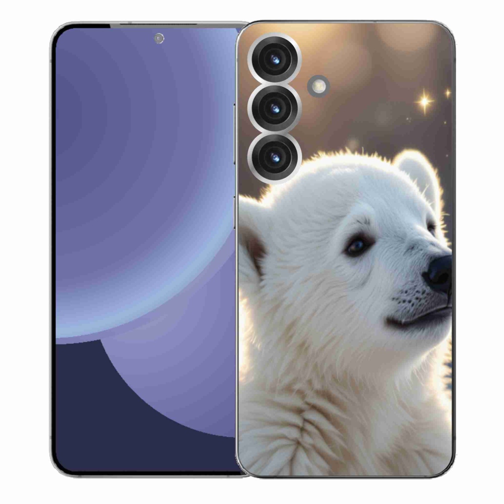 Gélový kryt mmCase na Samsung Galaxy S25+ - ľadový medveď