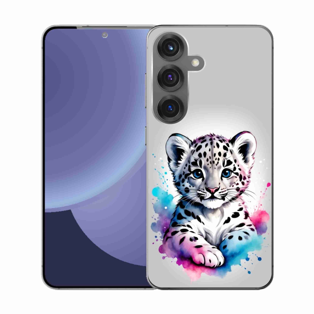 Gélový kryt mmCase na Samsung Galaxy S25 - leopardej mláďa