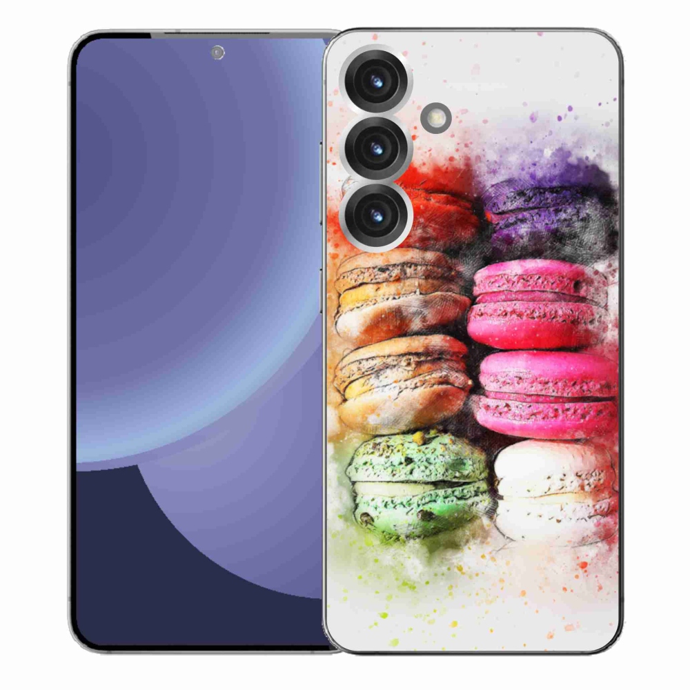 Gélový kryt mmCase na Samsung Galaxy S25+ - makrónky
