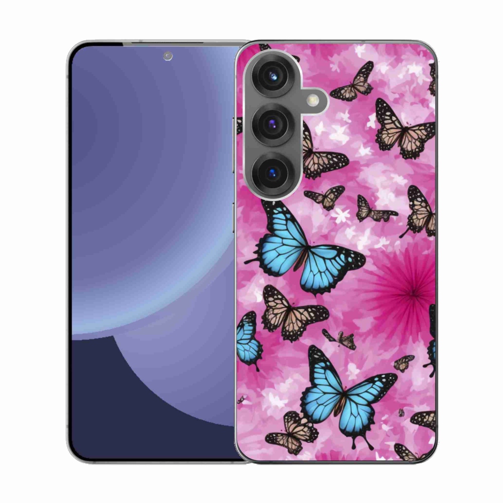 Gélový kryt mmCase na Samsung Galaxy S25 - motýlia záhrada