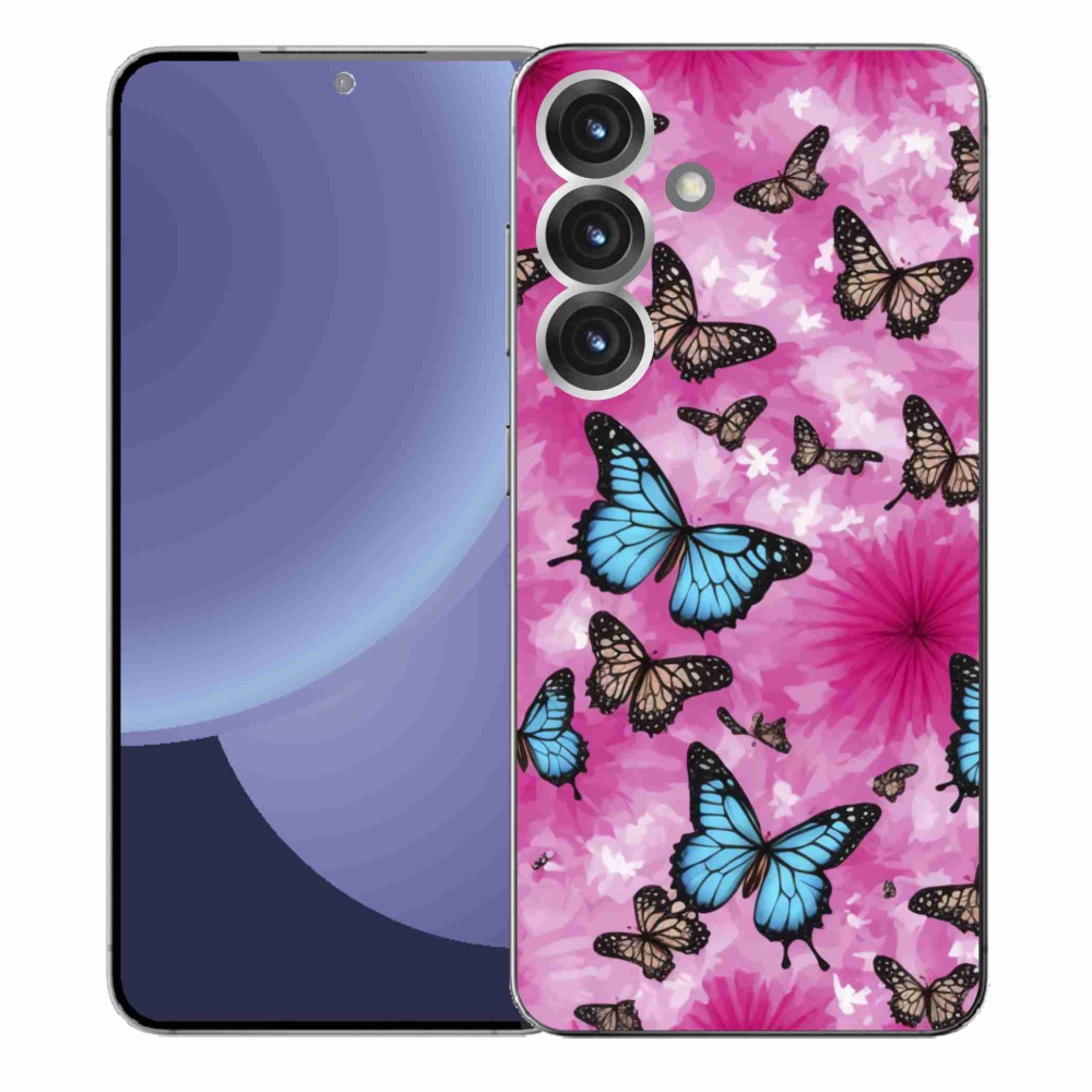 Gélový kryt mmCase na Samsung Galaxy S25+ - motýlia záhrada