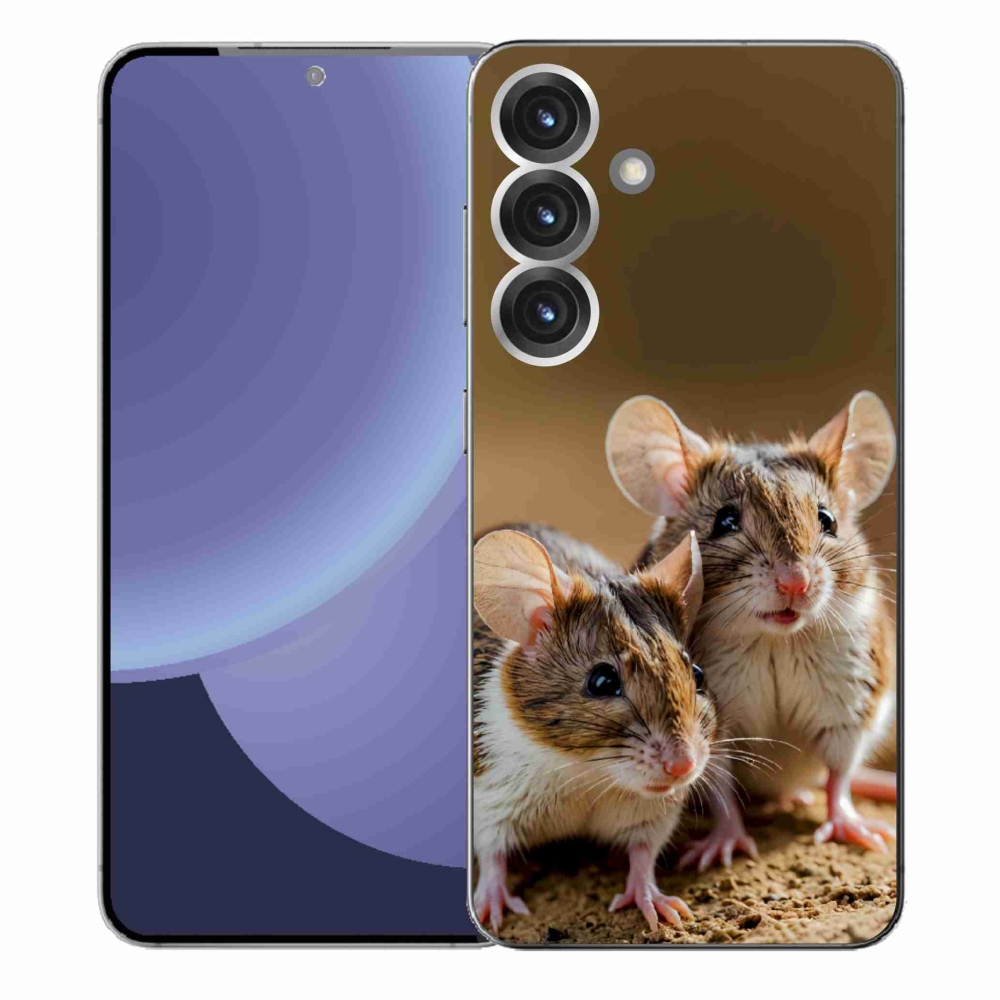 Gélový kryt mmCase na Samsung Galaxy S25+ - myší duo
