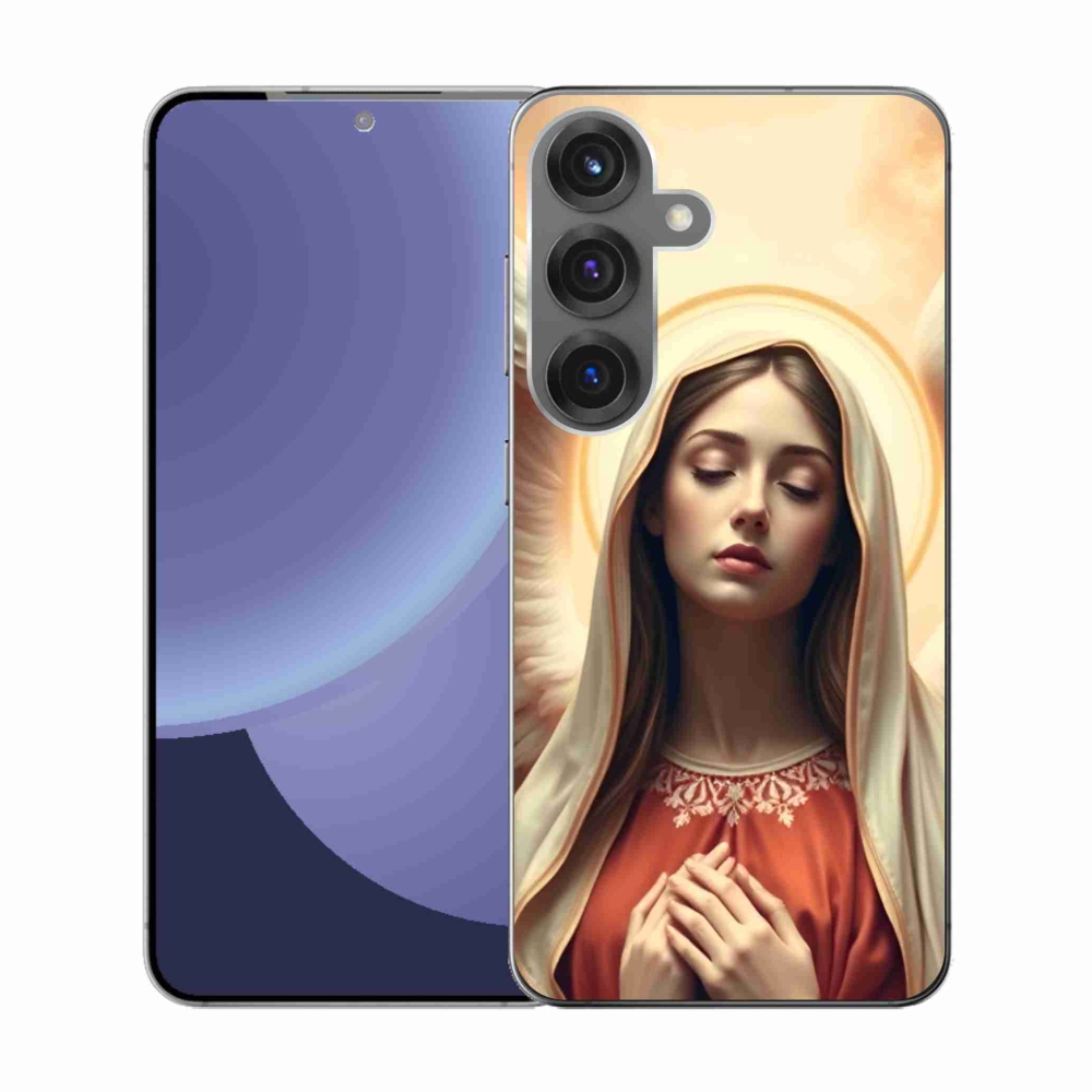 Gélový kryt mmCase na Samsung Galaxy S25 - náboženský motív