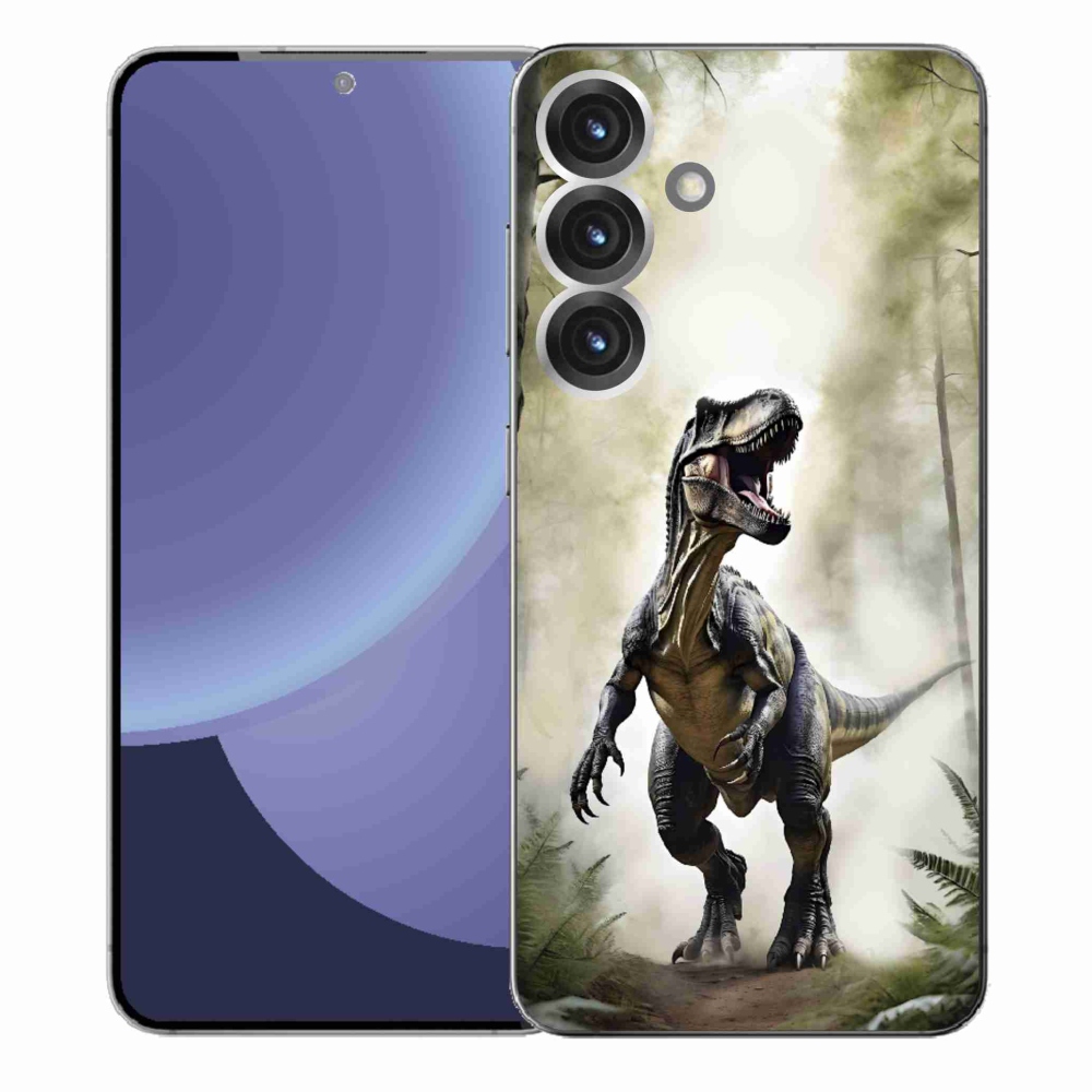 Gélový kryt mmCase na Samsung Galaxy S25+ - naštvaný T-Rex