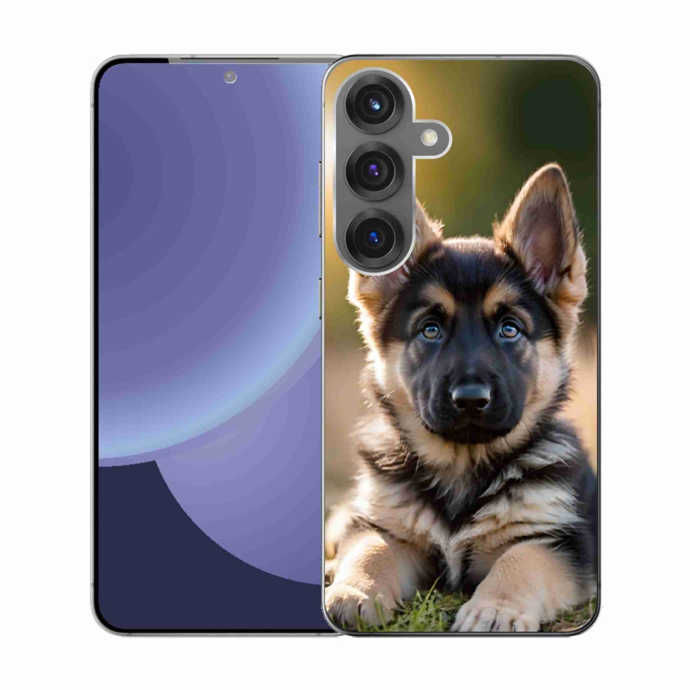 Gélový kryt mmCase na Samsung Galaxy S25 - nemecký ovčiak v prírode