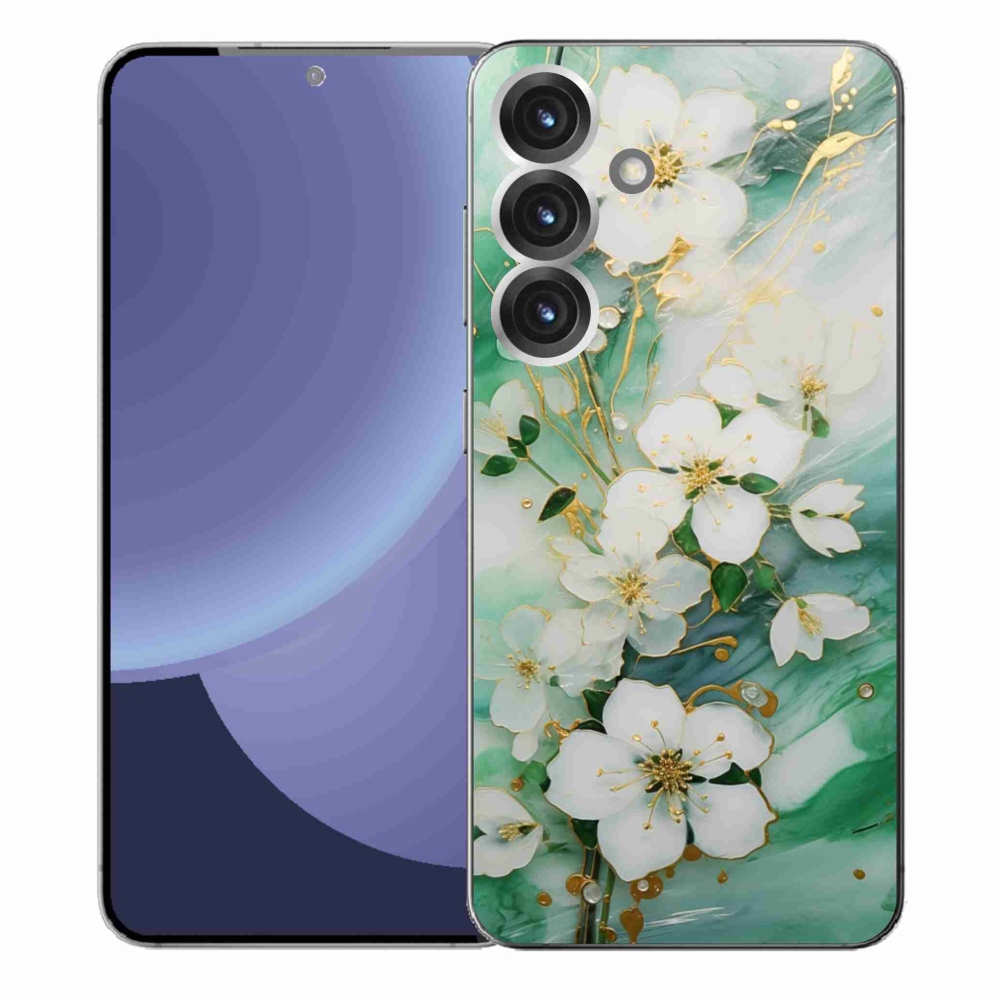 Gélový kryt mmCase na Samsung Galaxy S25+ - nežné kvety