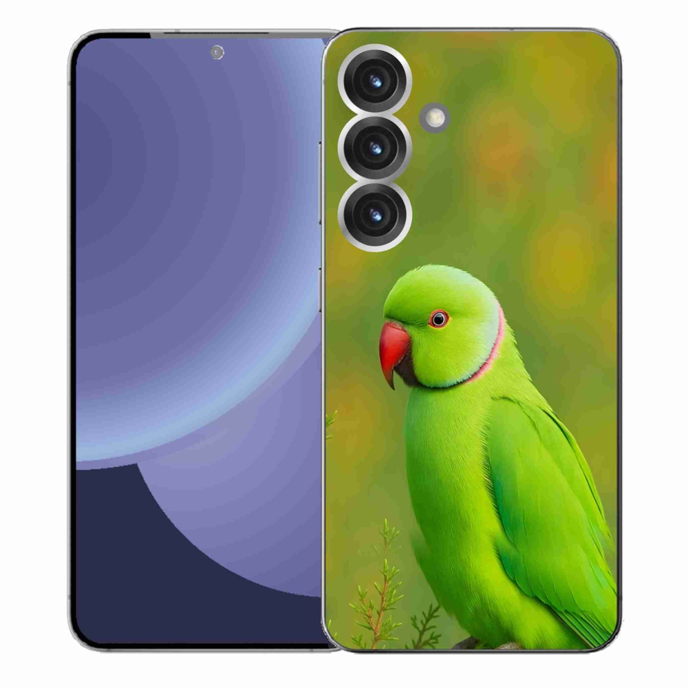 Gélový kryt mmCase na Samsung Galaxy S25+ - papagáj Alexandr 2