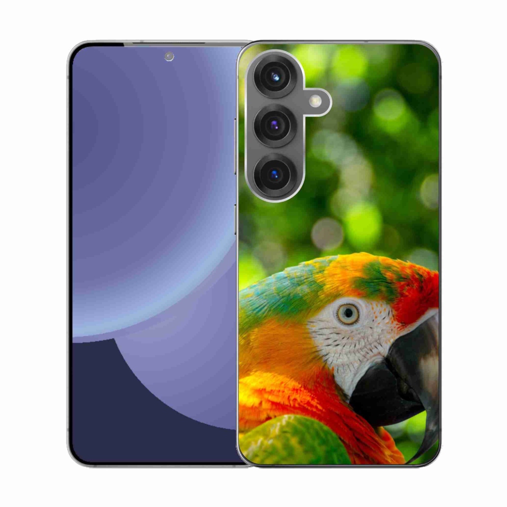 Gélový kryt mmCase na Samsung Galaxy S25 - papagáj ara 3