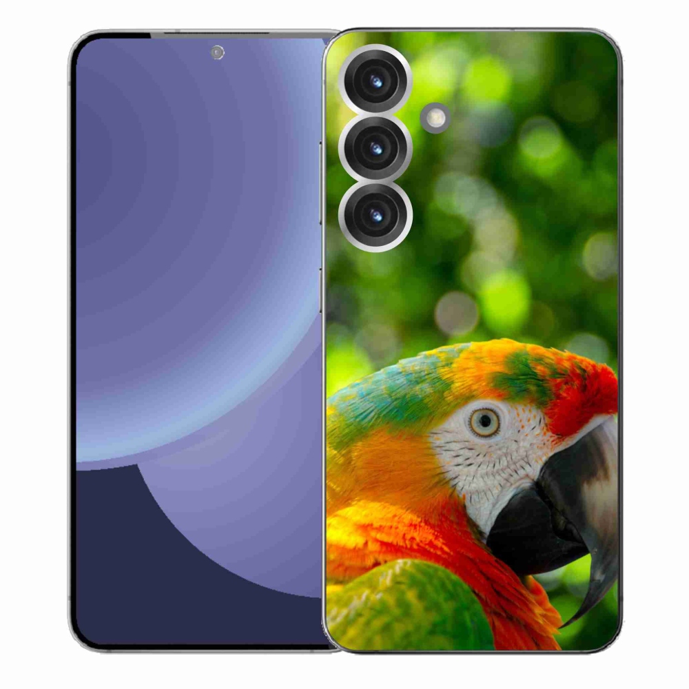 Gélový kryt mmCase na Samsung Galaxy S25+ - papagáj ara 3