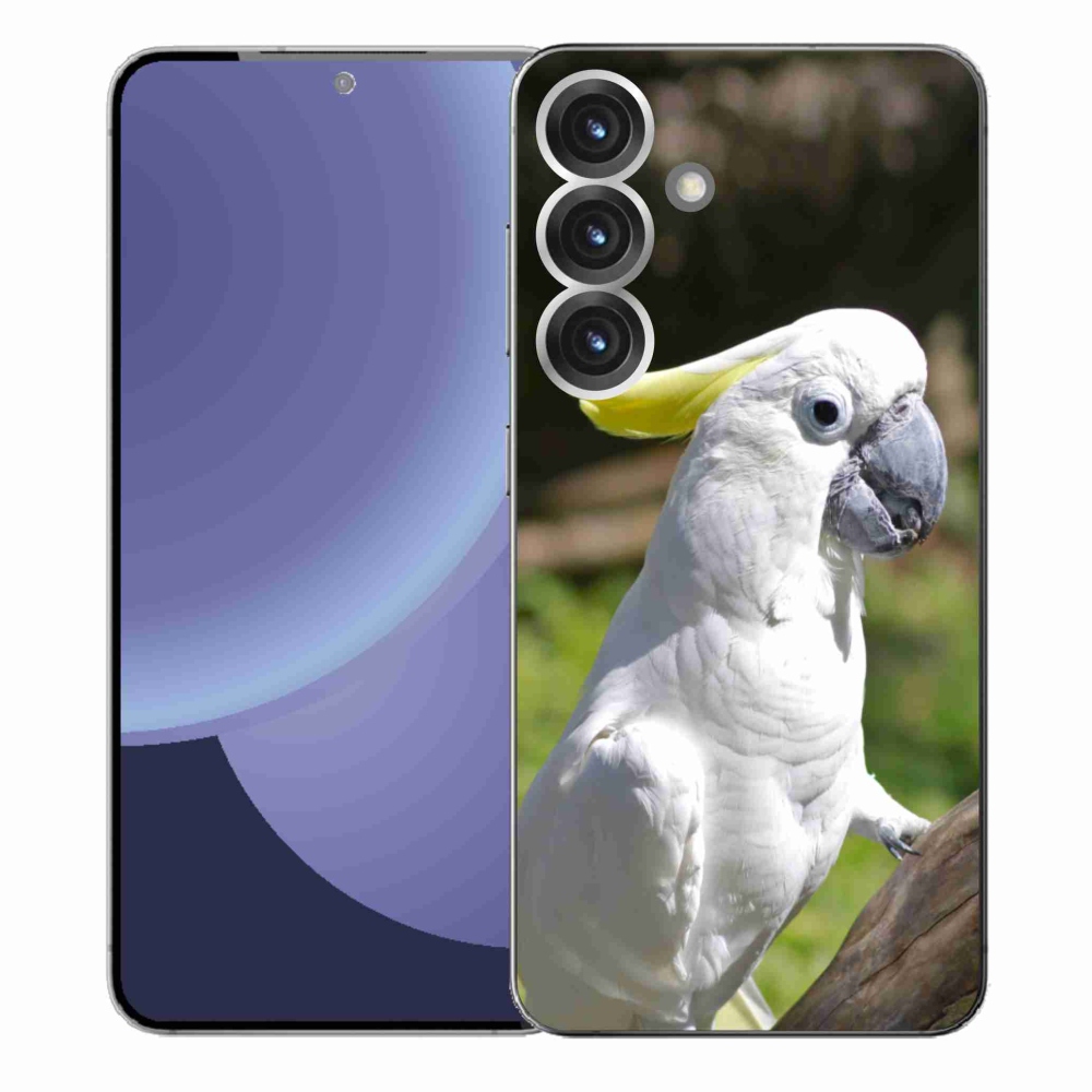 Gélový kryt mmCase na Samsung Galaxy S25+ - papagáj kakadu 2