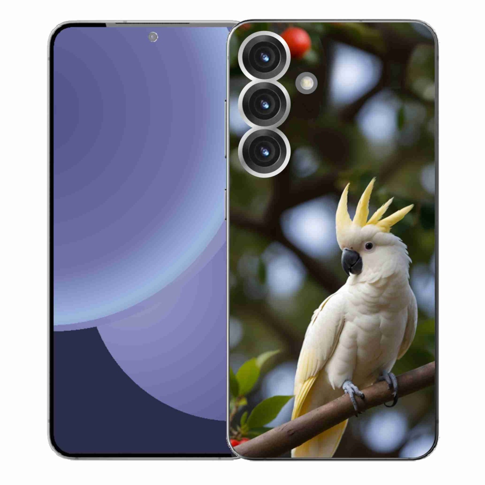 Gélový kryt mmCase na Samsung Galaxy S25+ - papagáj kakadu 3
