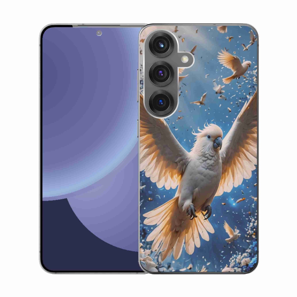 Gélový kryt mmCase na Samsung Galaxy S25 - papagáj kakadu