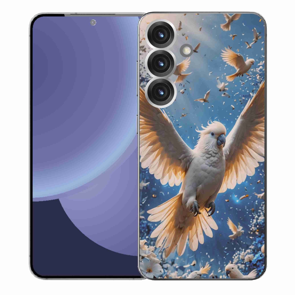 Gélový kryt mmCase na Samsung Galaxy S25+ - papagáj kakadu