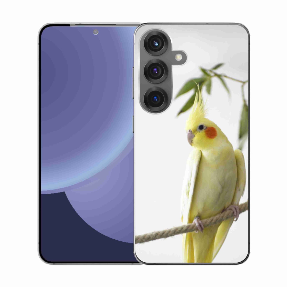Gélový kryt mmCase na Samsung Galaxy S25 - papagáj korela chocholatá