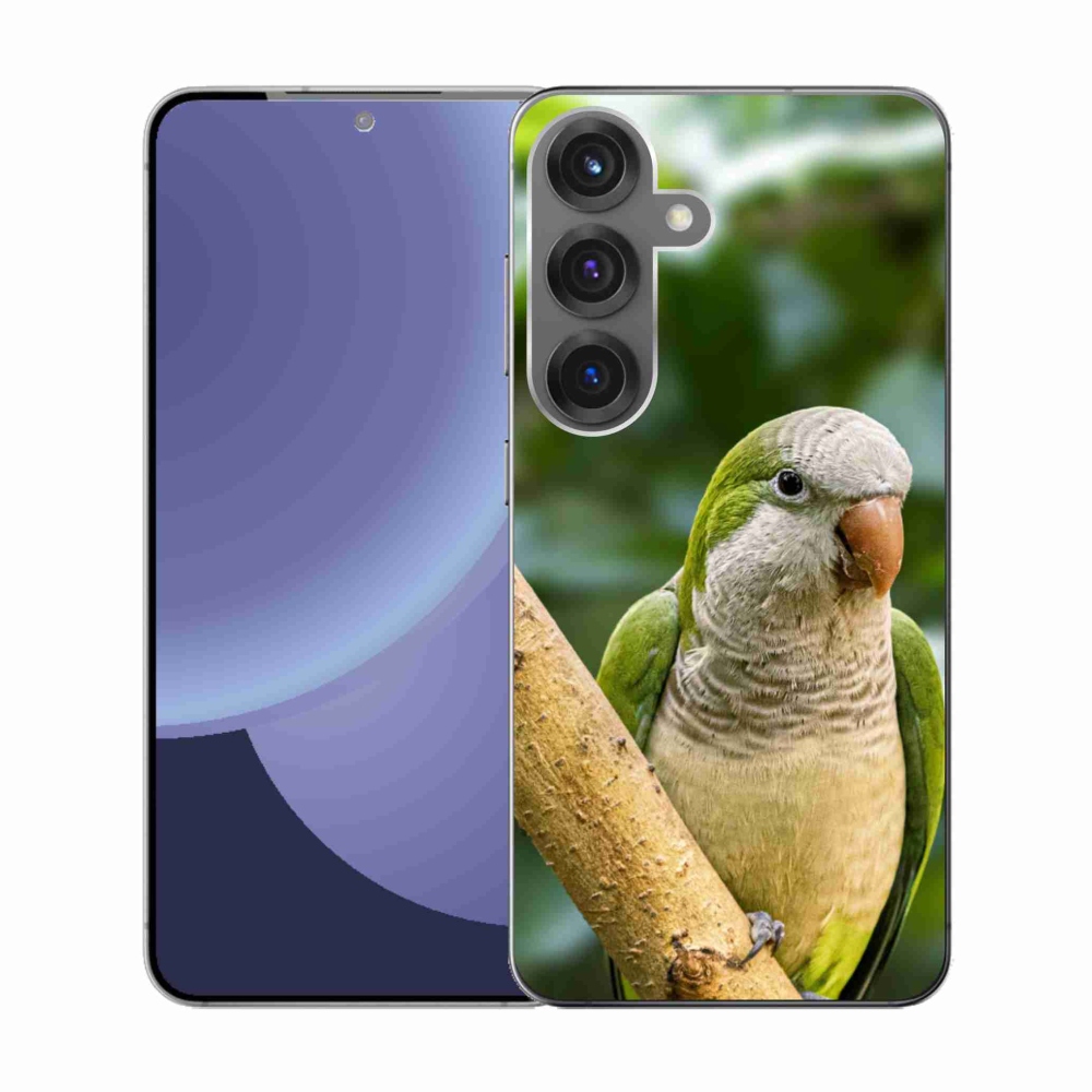 Gélový kryt mmCase na Samsung Galaxy S25 - papagáj mníšok