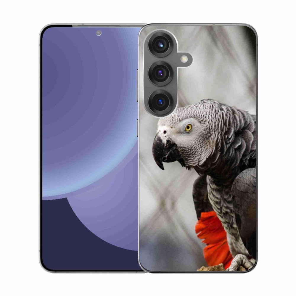 Gélový kryt mmCase na Samsung Galaxy S25 - papagáj žako 3