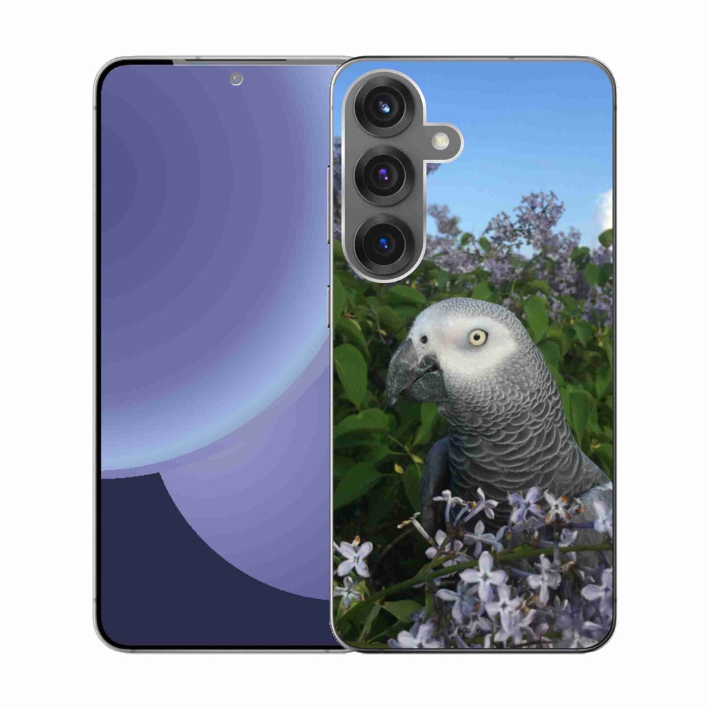 Gélový kryt mmCase na Samsung Galaxy S25 - papagáj žako
