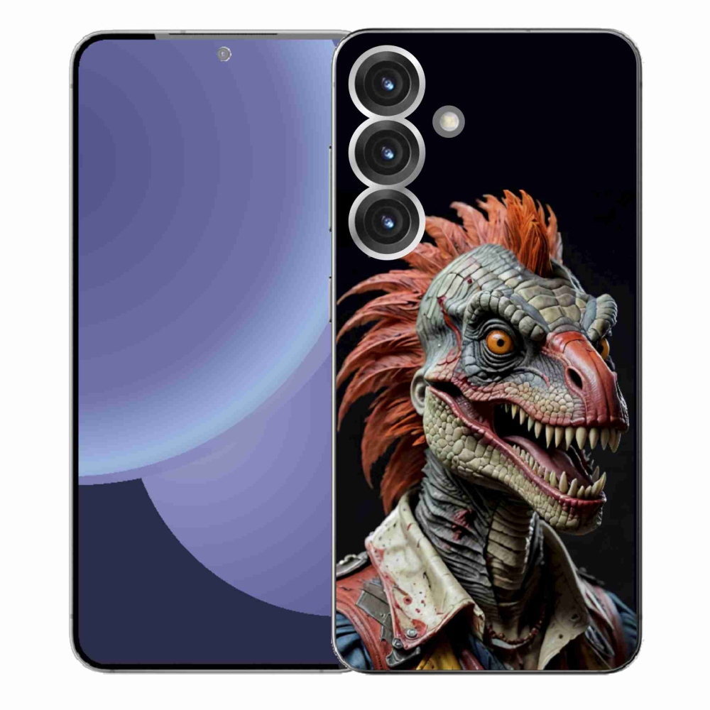 Gélový kryt mmCase na Samsung Galaxy S25+ - punk dinosaurus