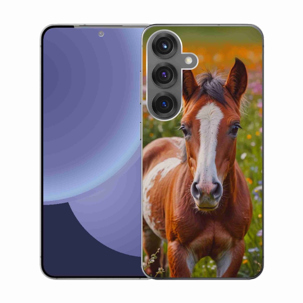 Gélový kryt mmCase na Samsung Galaxy S25 - roztomilé žriebä