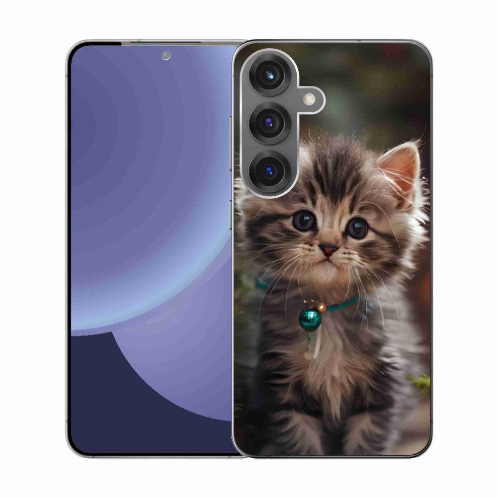 Gélový kryt mmCase na Samsung Galaxy S25 - roztomilé mačiatko 11