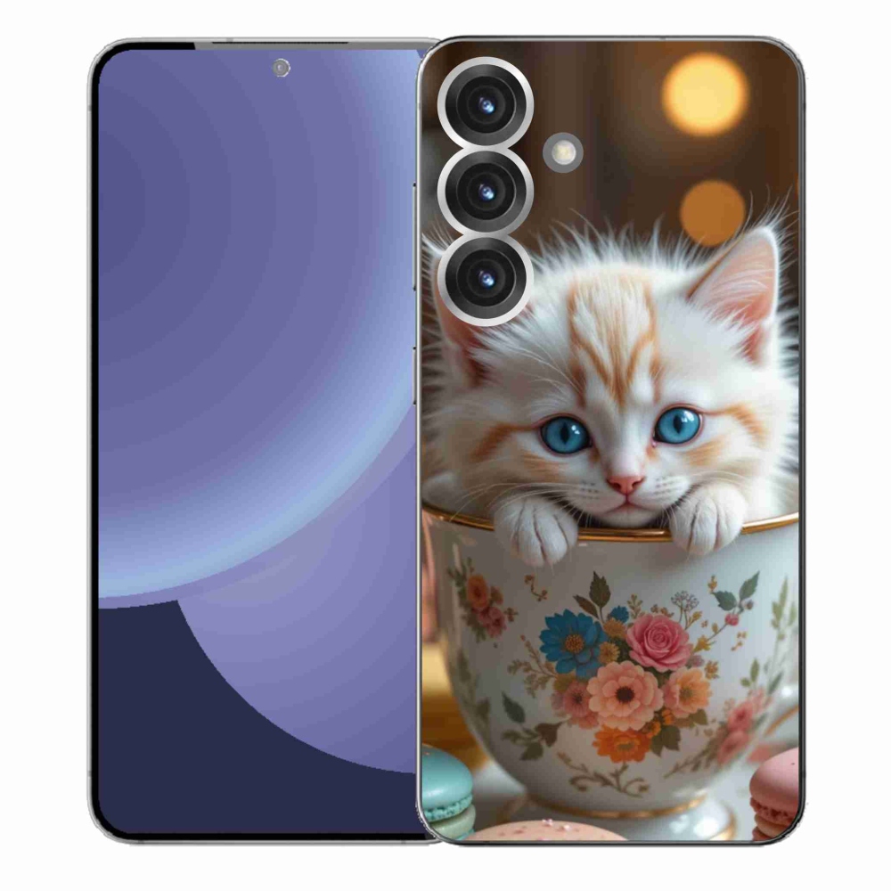 Gélový kryt mmCase na Samsung Galaxy S25+ - roztomilé mačiatko 6