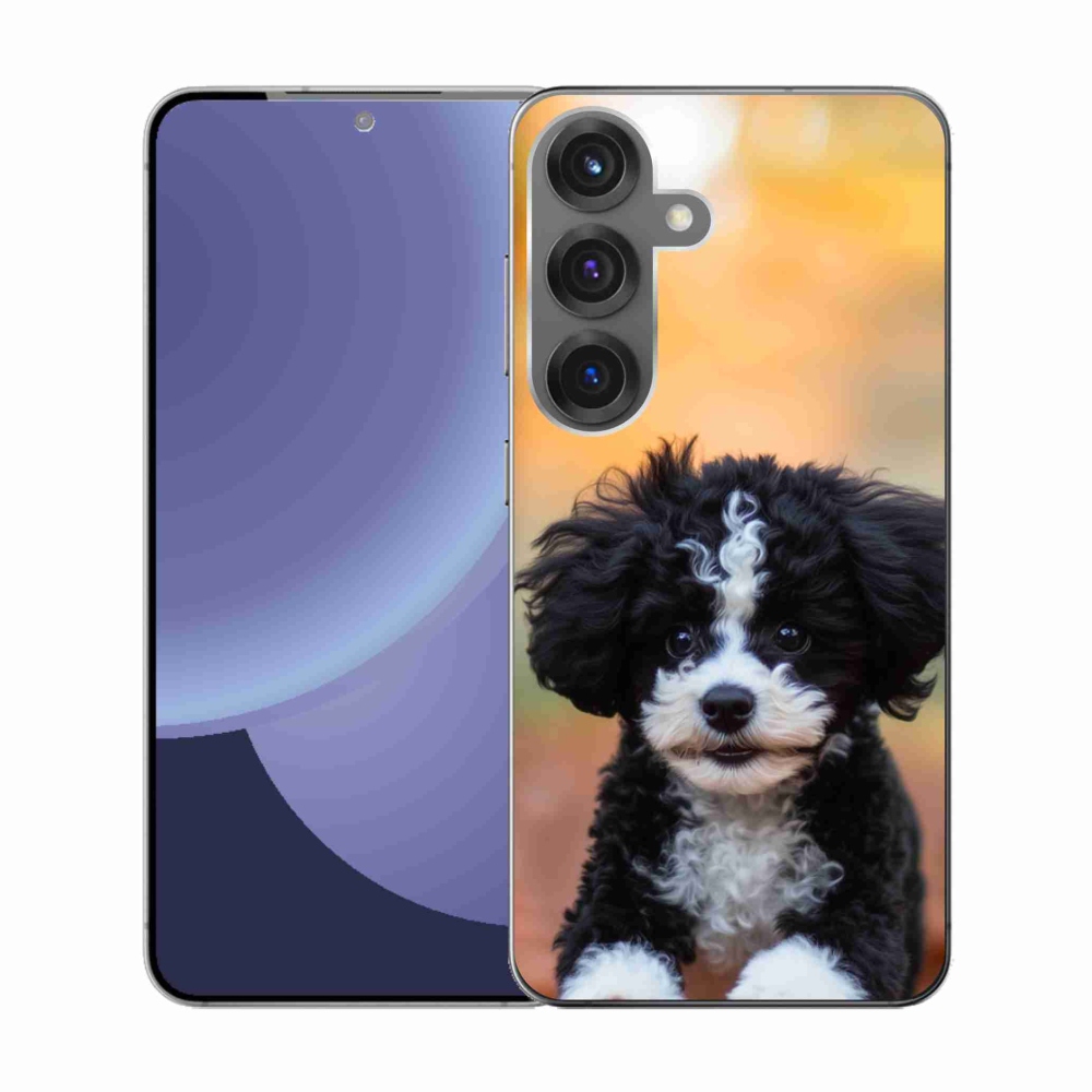 Gélový kryt mmCase na Samsung Galaxy S25 - roztomilé šteňa 2