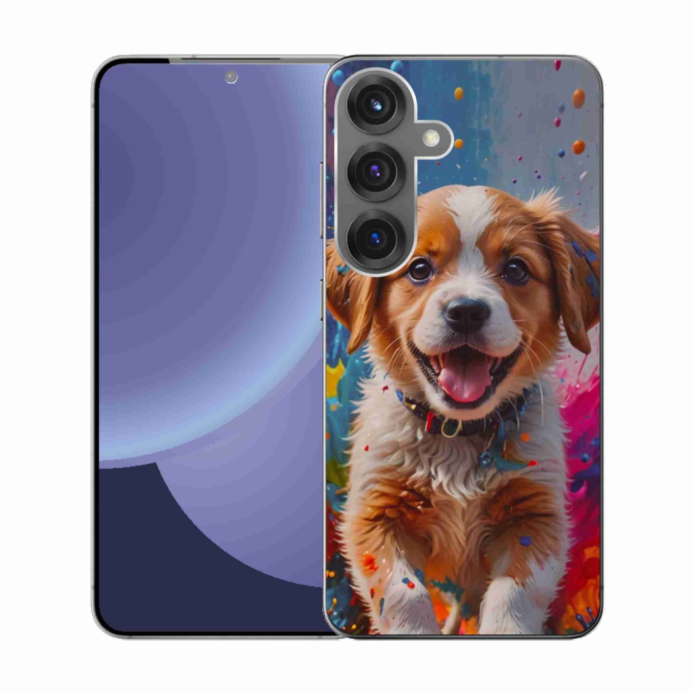 Gélový kryt mmCase na Samsung Galaxy S25 - roztomilé šteňa 3
