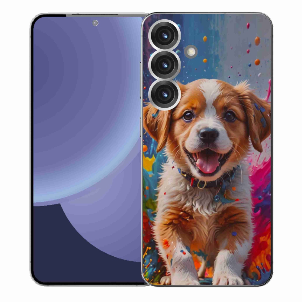 Gélový kryt mmCase na Samsung Galaxy S25+ - roztomilé šteňa 3