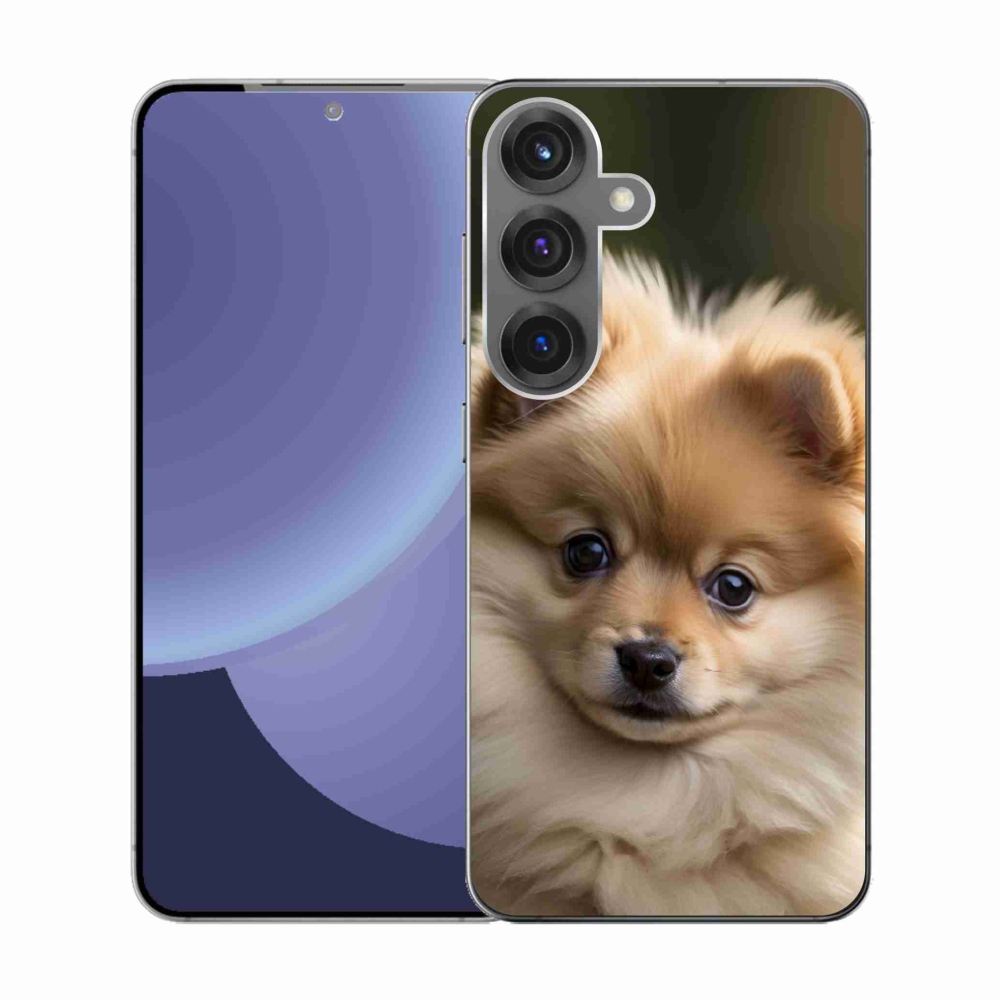 Gélový kryt mmCase na Samsung Galaxy S25 - roztomilý pomeranian 2