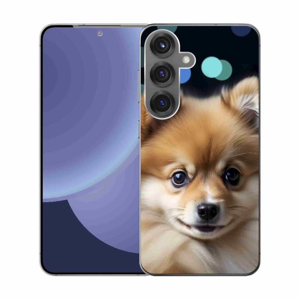 Gélový kryt mmCase na Samsung Galaxy S25 - roztomilý pomeranian