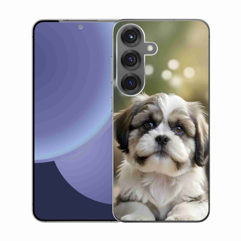 Gélový kryt mmCase na Samsung Galaxy S25 - roztomilý shih-tzu