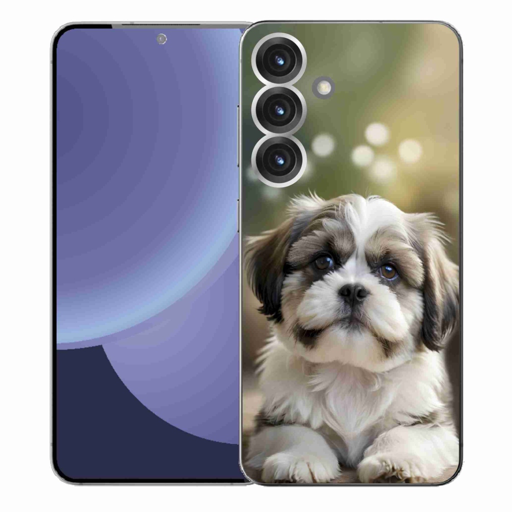 Gélový kryt mmCase na Samsung Galaxy S25+ - roztomilý shih-tzu