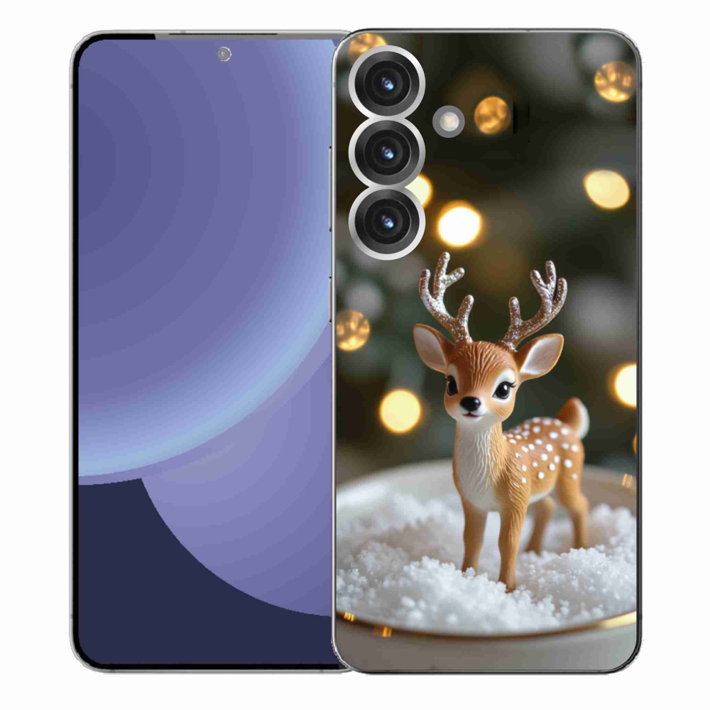Gélový kryt mmCase na Samsung Galaxy S25+ - roztomilý vianočný jeleň