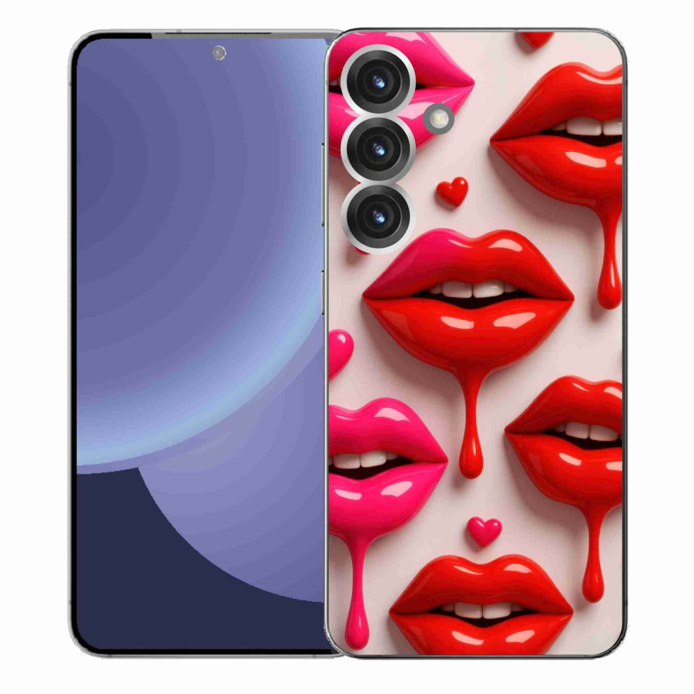 Gélový kryt mmCase na Samsung Galaxy S25+ - pery 2